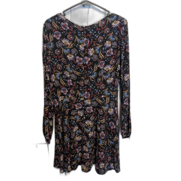 Dark Romance Paisley Floral Boho L/S Above Knee Dress Sz Small Whimsygoth Garden - Picture 5 of 5